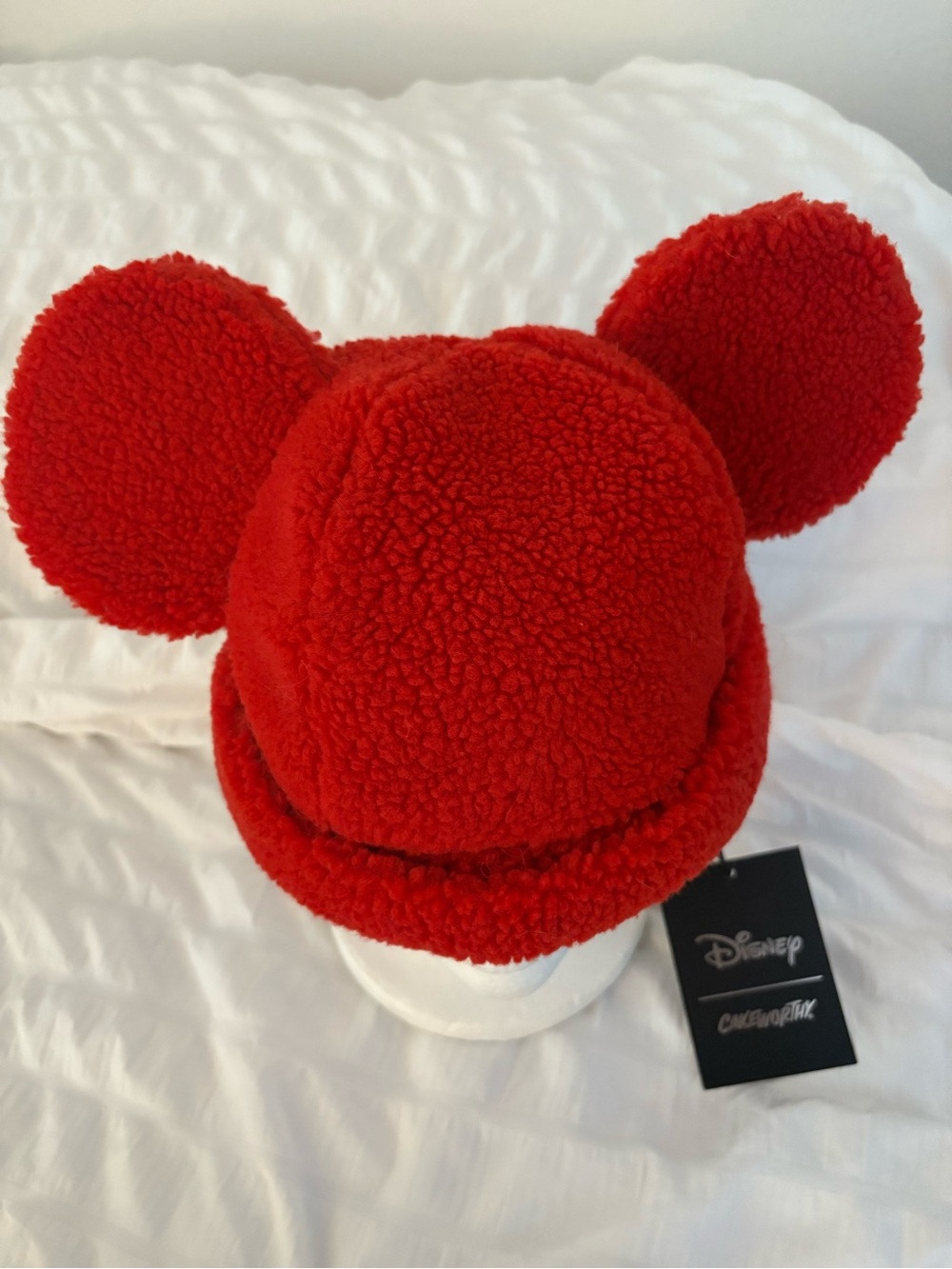 Disney KAKEWORTHY Red Sherpa Ear Hat